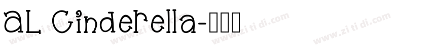 AL Cinderella字体转换
